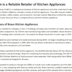 Braun kitchen appliances post