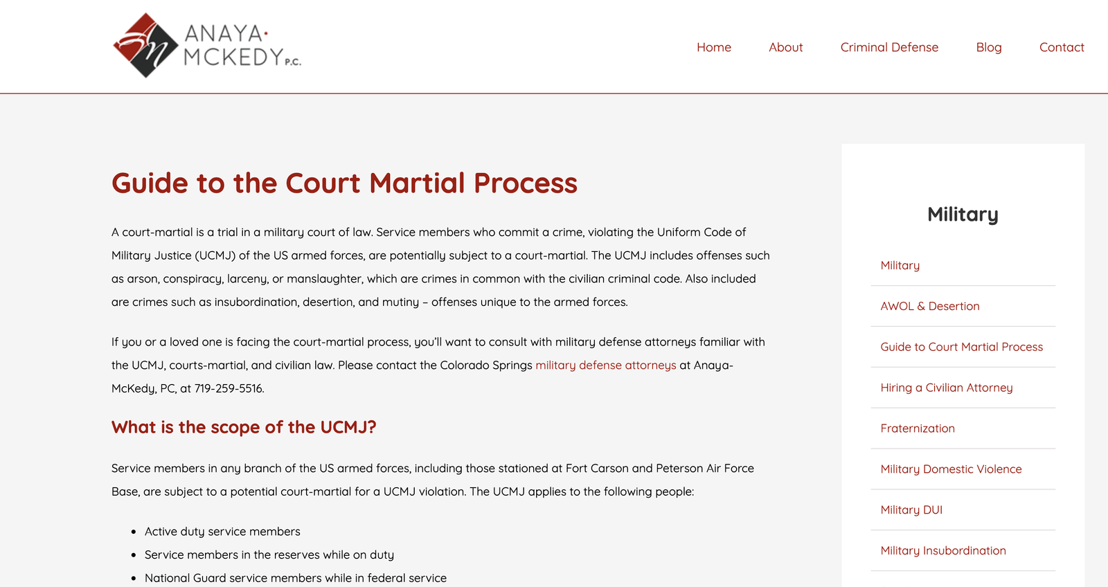Guide to the Court Martial Process Patrick Baker
